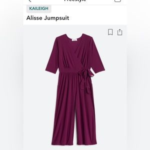 Stitch fix MP burgundy jumpsuit